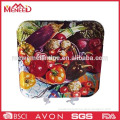 Houseware melamine colorful square shape plates